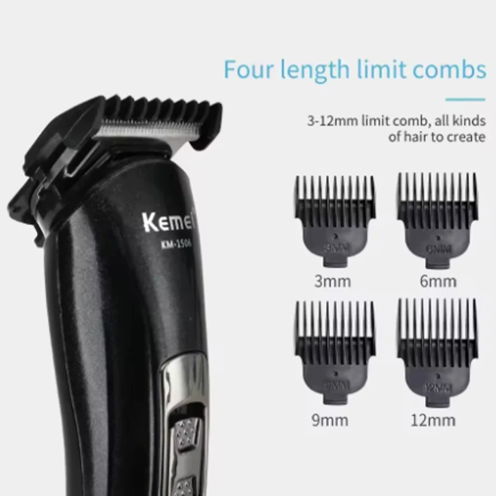 Kemei KM-1506 3 en 1 rasoir électrique coupe de cheveux charge tondeuse à cheveux électrique Rechargeable nez professionnel Machine à raser