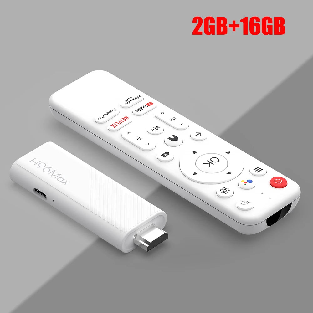 Mini clé TV intelligente H96 MAX H313, Android 14, boîtier Android 14, 2 go 16 go 8 go, Wifi6 BT 4K HD, lecteur multimédia vocal Google, nouveauté 2024