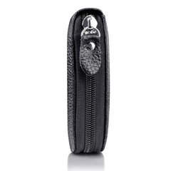Portefeuille en cuir PU véritable pour homme, porte-cartes de crédit, blocage RFID, poche zippée, sac pour homme, fermeture éclair multi-cartes