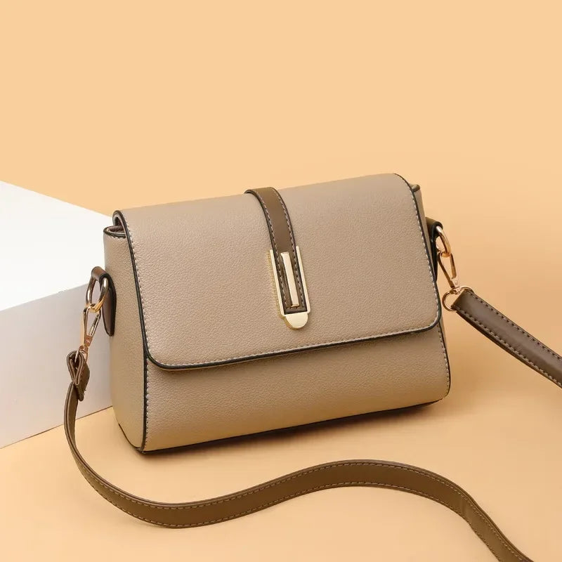 Sac à bandoulière en cuir PU pour femmes, sacoche polyvalente à bandoulière, petits sacs à Main