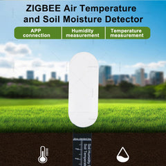 Tuya – testeur de sol intelligent Zigbee, compteur de température et d'humidité, thermo-hygromètre pour plantes, jardin, domotique, détecteur d'irrigation