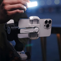 FeiyuModule Scorp Mini-P Kit pour Smartphone, Cardan 3 Axes, Tracker AI, Lumière d'appoint, iPhone 16 Pro Max, Stabilisateur Android