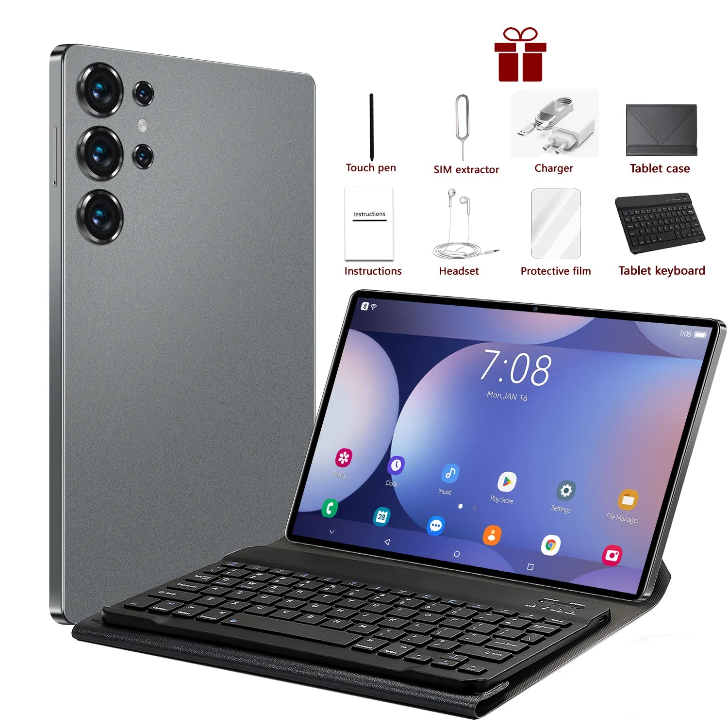 2025 S25 UItra tablette 22GB + 2T tablette Android 15 Snapdragon 8 Gen3 Tablette Version mondiale originale 5G double carte SIM WiFi