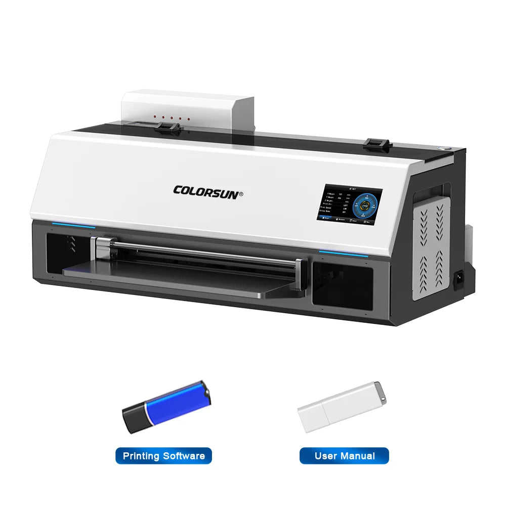 Colorsun A3 DTF imprimante pour Epson XP600 DTF Machine d'impression Impresora A3 DTF imprimantes pour T-Shirts sweats à capuche tout tissu