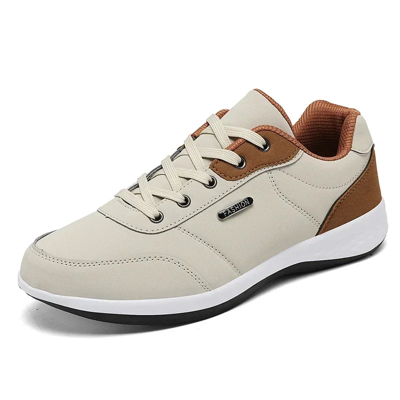 Cuir hommes chaussures baskets tendance chaussures décontractées confortable respirant loisirs hommes baskets chaussures antidérapantes hommes chaussures de sport