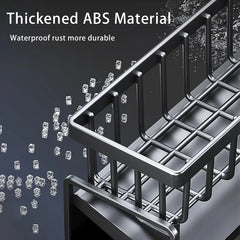 Égouttoir de cuisine, étagère à éponge, panier de chiffon d'évier domestique, éponge de vaisselle, égouttoir de serviettes, étagère en plastique, accessoires de salle de bains