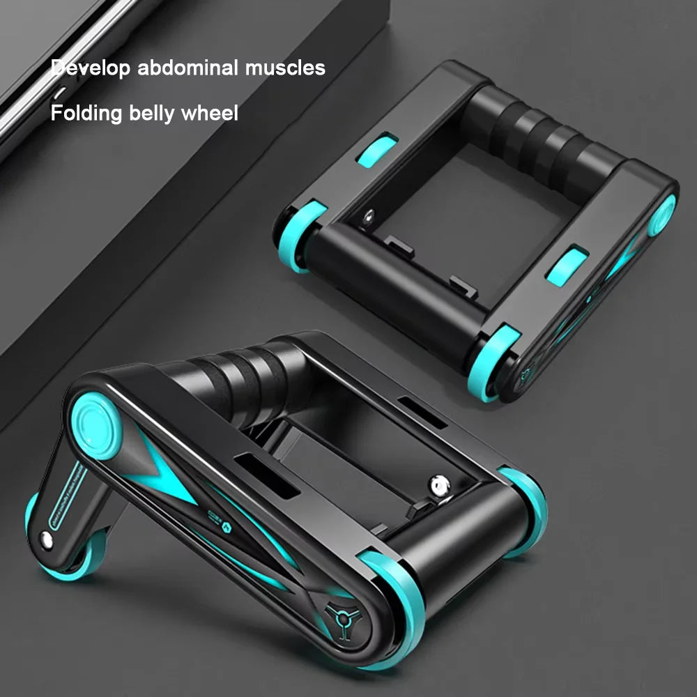 Roue abdominale pliable pour hommes et femmes, équipement de Fitness à domicile