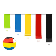 Bandes de résistance TPE, boucles en caoutchouc, ensemble de bandes d'entraînement de force, extenseur, équipement de gymnastique de Yoga, bande d'exercice élastique