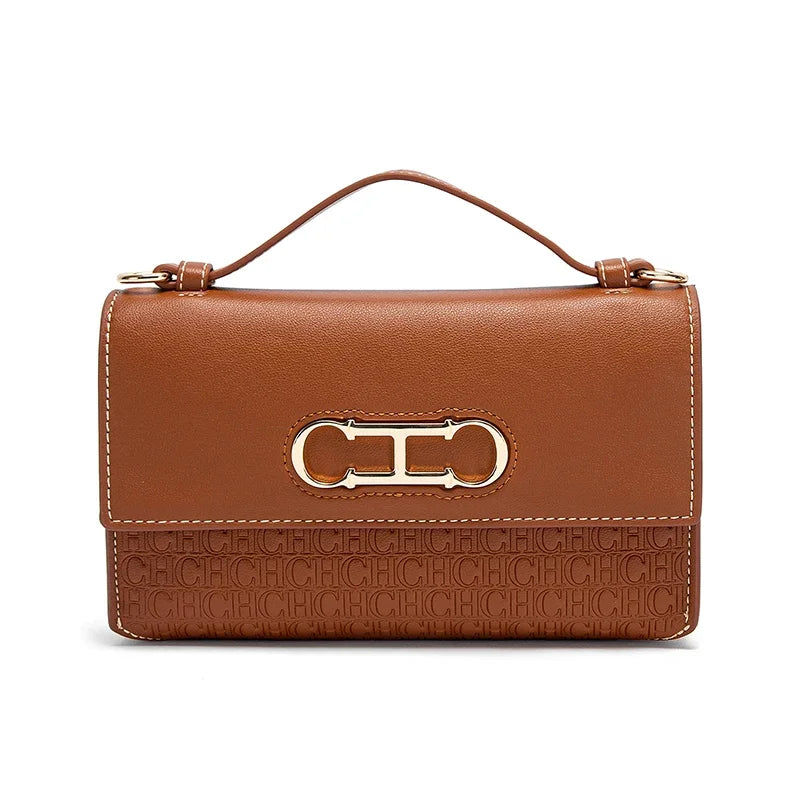 CH sac à bandoulière marque femmes sac lettre impression cuir Compact élégant sac à main sac fourre-tout exquis mode femmes sac