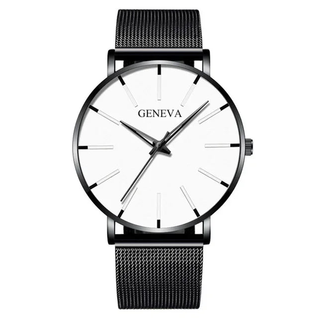 2024 Nouveau Montres de Mode Pour Hommes Luxe Ultra Mince En Acier Inoxydable Bracelet De Quartz Montre En Or Rose Hommes Montre Cadeaux Reloj Hombre