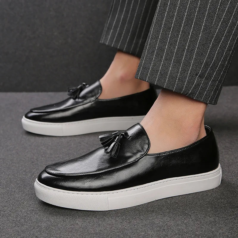 Chaussures d'été décontractées en cuir pour hommes, mocassins de conduite confortables, à enfiler, de fête, à la mode, italie