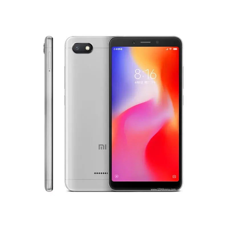 Smartphone d'origine Xiaomi Redmi 6A 3 + 32 Go vente en gros téléphones mobiles Xiaomi débloqués Android Google Play Redmi 6 Global Frimware