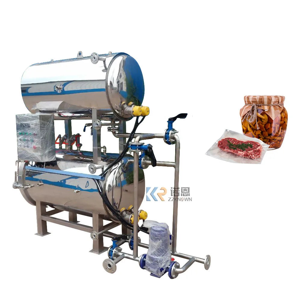 Stérilisateur de Boissons Industrielles, Machine de Stérilisation de Jus en Bouteille, Pot de Désinfection à Haute Température