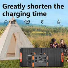Générateur domestique 1008wh 1200W, batterie Lifepo4, centrale électrique Portable 220V avec panneau solaire 100W, sauvetage d'urgence en plein air