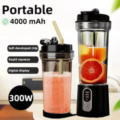 Moteur de bain portable multifonctionnel haute puissance Ju479, écrasement rapide, batterie 2024 mAh, utilisation intérieure et extérieure, tasse à jus pour touristes, nouveau, 4000