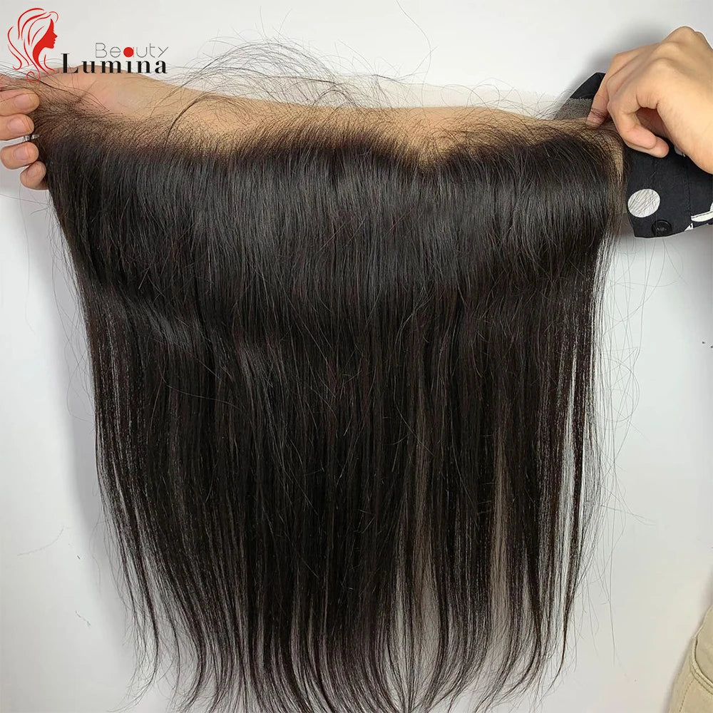 13x6 Straight Lace Frontal Invisible Transparent Lace Melt Skins Straight 13x4 Frontal Only 100% Human Hair Remy Pre Plucked