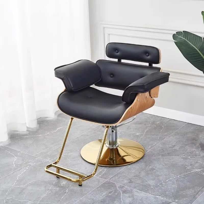 Chaise de barbier de Style industriel, Chaise de Salon en métal robuste, Salon de coupe de cheveux, Studio de beauté, meubles de Salon à hauteur réglable