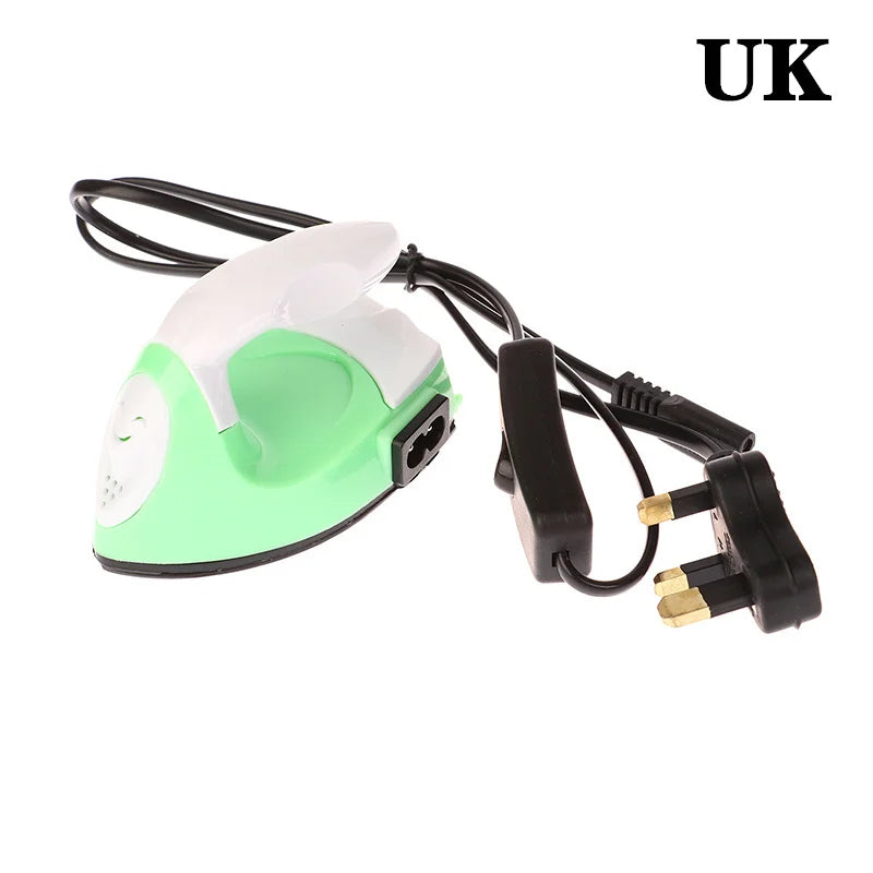 Mini fer à repasser électrique artisanal, portable, pratique, presse à chaud, bricolage, petit fer pour repasser les vêtements, appareils de lessive, prise EU, US