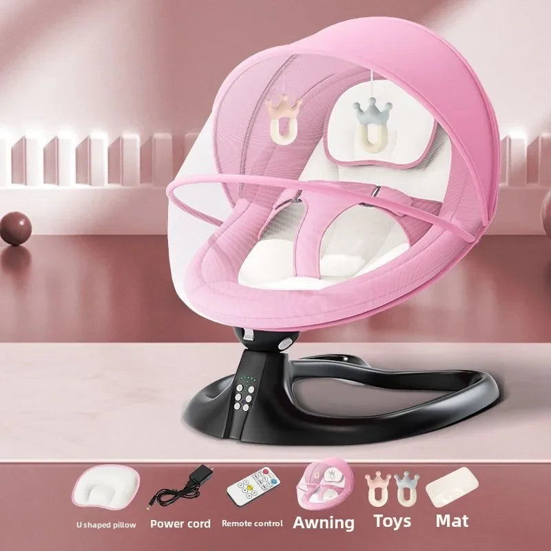 Électrique apaisant bébé bascule inclinable berceau chaise électrique nouveau-né et sieste nourrissons apaisant bascule bébé balançoires