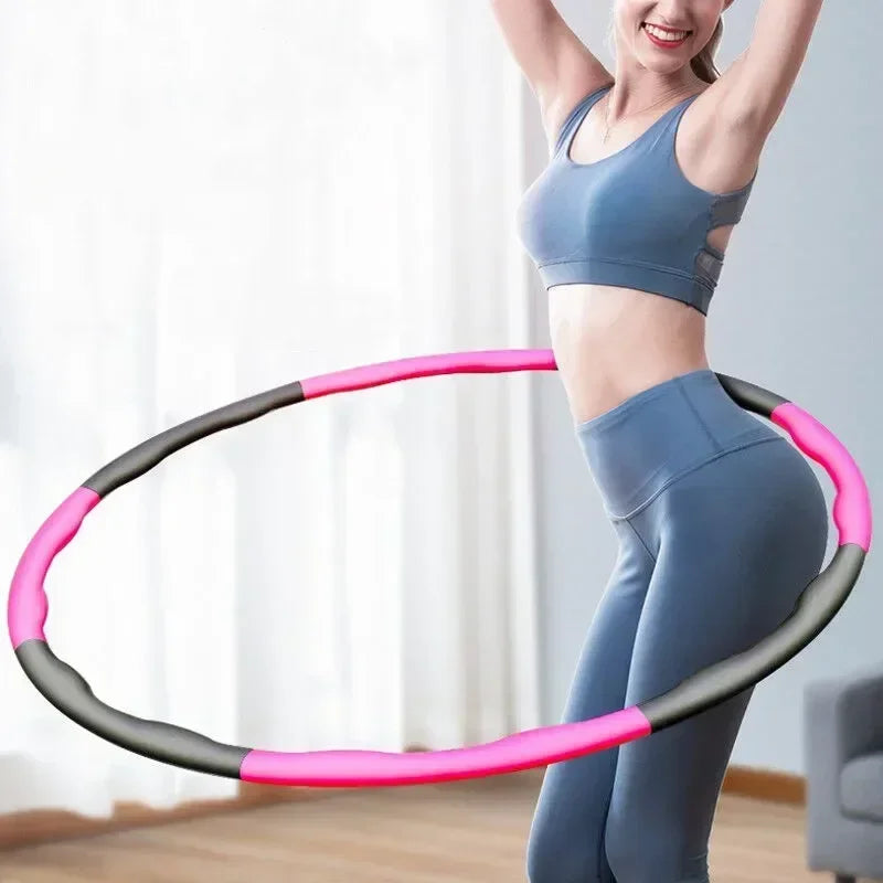 Cerceau de Sport Portable et détachable, 1x9/8/7 Sections, facile, outil de Fitness, de gymnastique, en plastique léger, anneau d'entraînement de taille, équipement d'entraînement