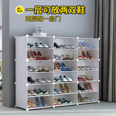 Étagère à chaussures moderne et simple multicouche, gain de place et économique, armoire anti-poussière pour la maison, étagère à chaussures de grande capacité