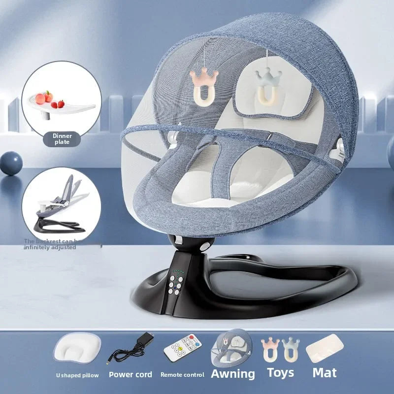 Électrique apaisant bébé bascule inclinable berceau chaise électrique nouveau-né et sieste nourrissons apaisant bascule bébé balançoires