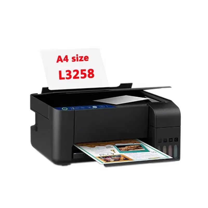 Vente chaude A4 Wifi L3158/l3258 bureau 4 couleurs Ecotank multifonction intégré imprimante à jet d'encre pour imprimante e-pson Ep