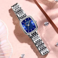 CURREN 9093 mode Quartz femmes montre Simple élégant cadran carré or bracelet en acier inoxydable étanche loisirs affaires montres