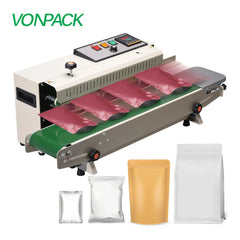 VONPACK FR-900 Machine de thermoscellage horizontale automatique de sacs en plastique Machine de scellage de bande continue pour les aliments de cuisine industrielle
