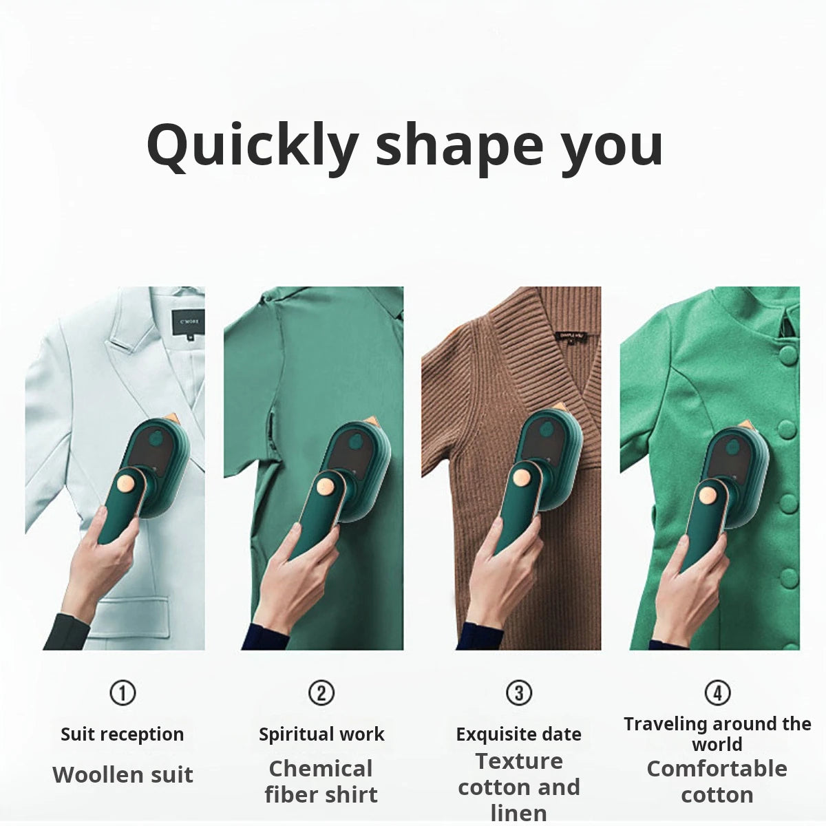 Mini machine à repasser peut tourner à 180 degrés, vêtements de repassage de voyage, petit fer électrique filaire à chauffage rapide pour la maison professionnelle