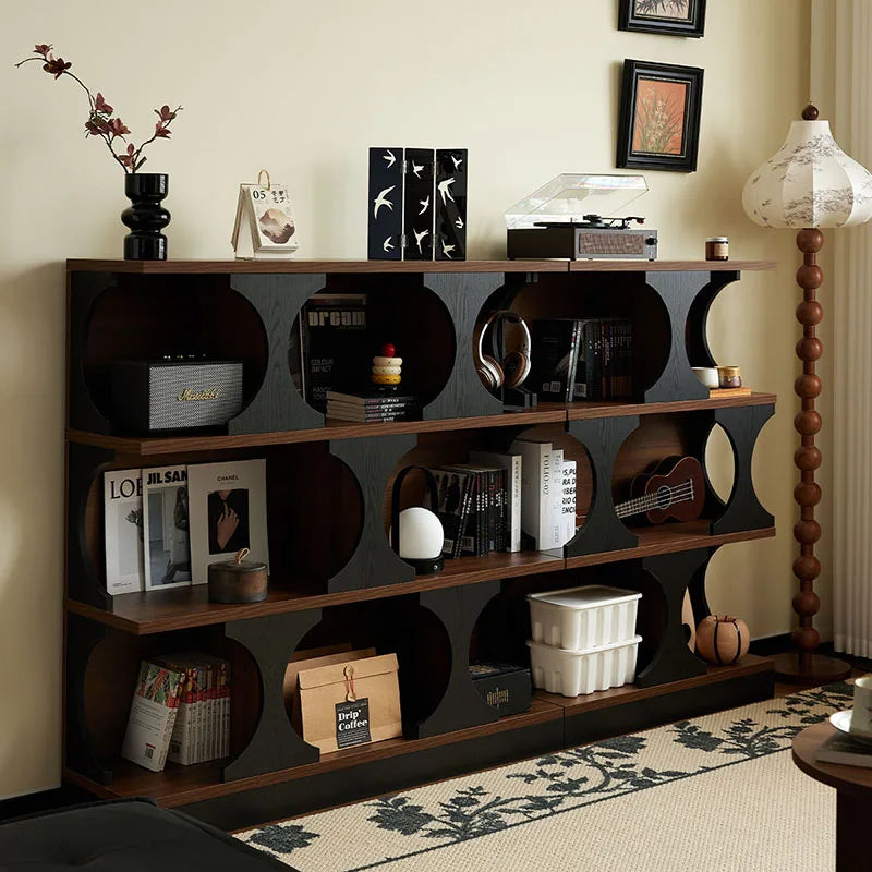 Armoires de salon classiques rétro derrière le canapé, armoires de salon en bois tendance, rangement, meubles de luxe modernes Vitrina