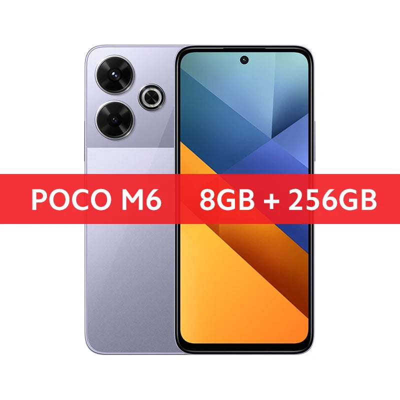 【Première mondiale】POCO M6 Smartphone Version mondiale NFC MediaTek Helio G91-Ultra 6,79" 90 Hz FHD + Écran 33 W Charge rapide