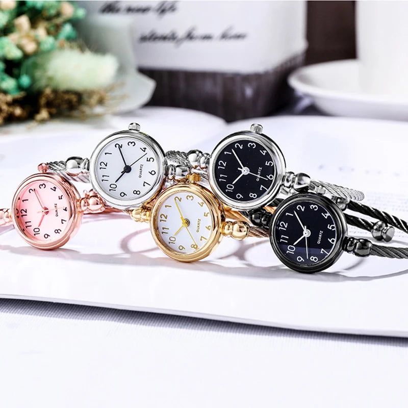 YIKAZE petit Bracelet en or montre de luxe en acier inoxydable rétro dames montre-Bracelet à Quartz mode décontracté mince chaîne montres