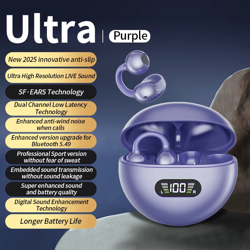 Écouteurs Bluetooth sans fil tout neuf pour les jeux, oreillettes, casque de sport, réduction du bruit, étanche, nouveau, compatible avec Xiaomi et Huawei.