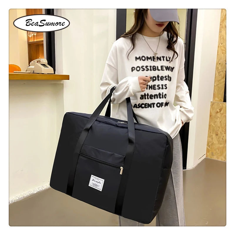 Sacs de voyage pliants de grande capacité, fourre-tout étanche, sac à main de voyage, sac de sport, rangement de Yoga, sac à bandoulière pour femmes et hommes