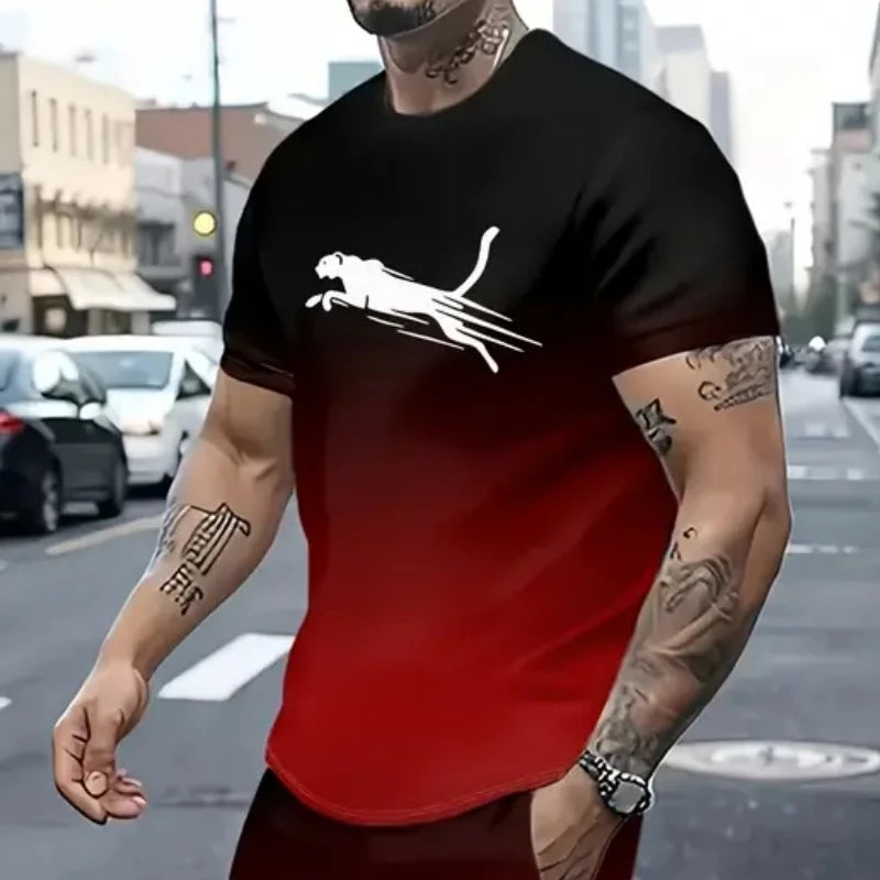 T-Shirts animaux pour hommes T-Shirt imprimé 3d T-Shirt de sport pour hommes mode de rue T-Shirts à manches courtes vêtements amples surdimensionnés pour hommes