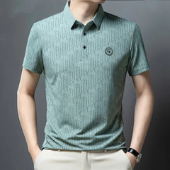 Polos College minimalistes à manches courtes pour hommes, col rabattu, respirant, mince, décontracté, mode polyvalente, été