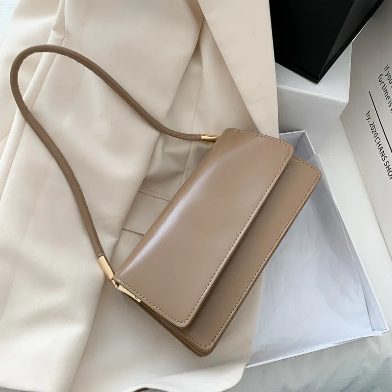 Sacs à bandoulière de marque de luxe pour femmes, Design de mode sous les bras, sac à bandoulière, sac à main et bourses de couleur unie, 2025