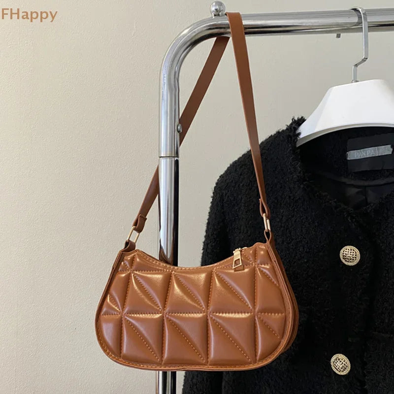 Mini sac de Shopping sous les bras pour femmes, fourre-tout rétro décontracté, sacs à bandoulière en cuir de couleur unie pour femmes