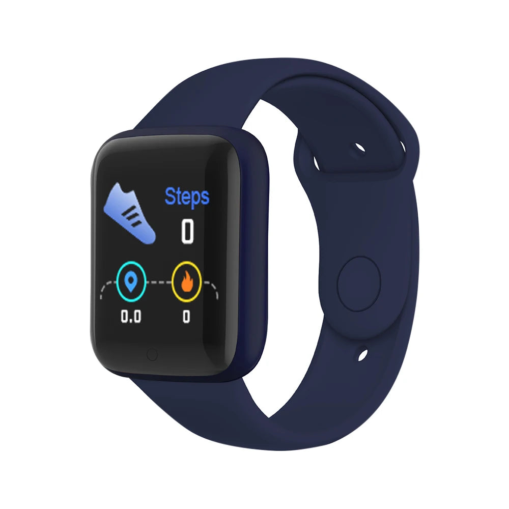 Montre intelligente multifonctionnelle hommes femmes Bluetooth connecté téléphone musique Fitness sport Bracelet moniteur de sommeil Y68 Smartwatch D20