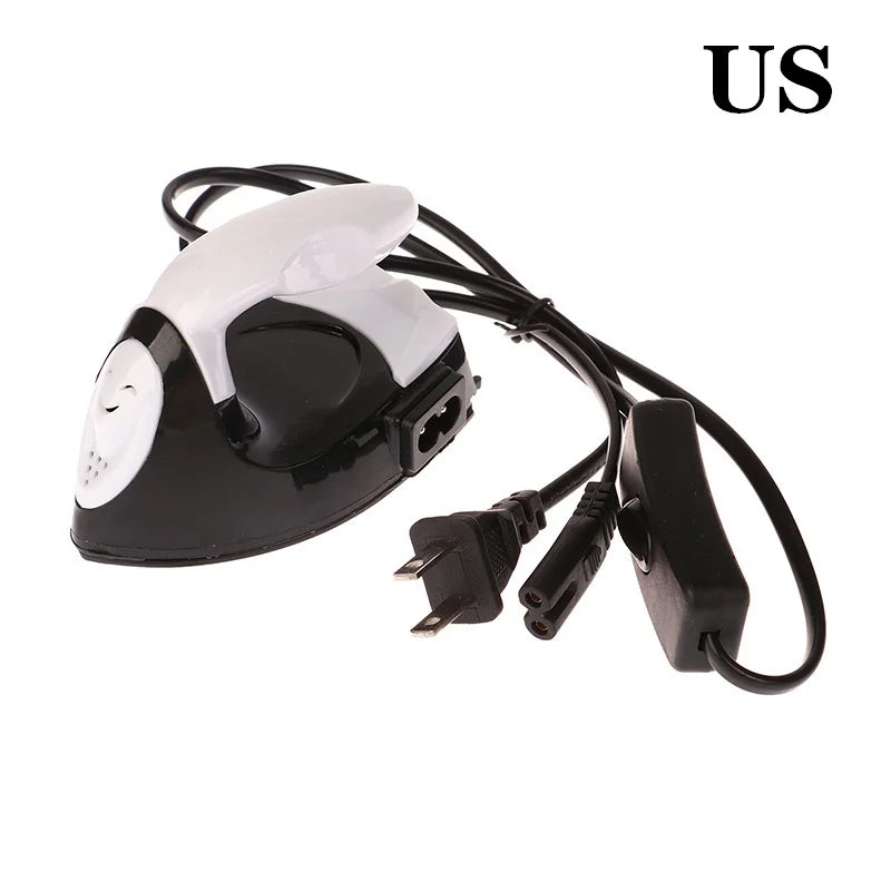 Mini fer à repasser électrique artisanal, portable, pratique, presse à chaud, bricolage, petit fer pour repasser les vêtements, appareils de lessive, prise EU, US