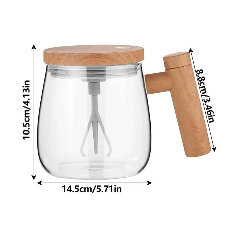 Mélangeur Portable, tasse à café à agitation automatique, tasse en verre électrique de 400ML, tasse à mélange automatique rapide à grande vitesse, mélangeur automatique