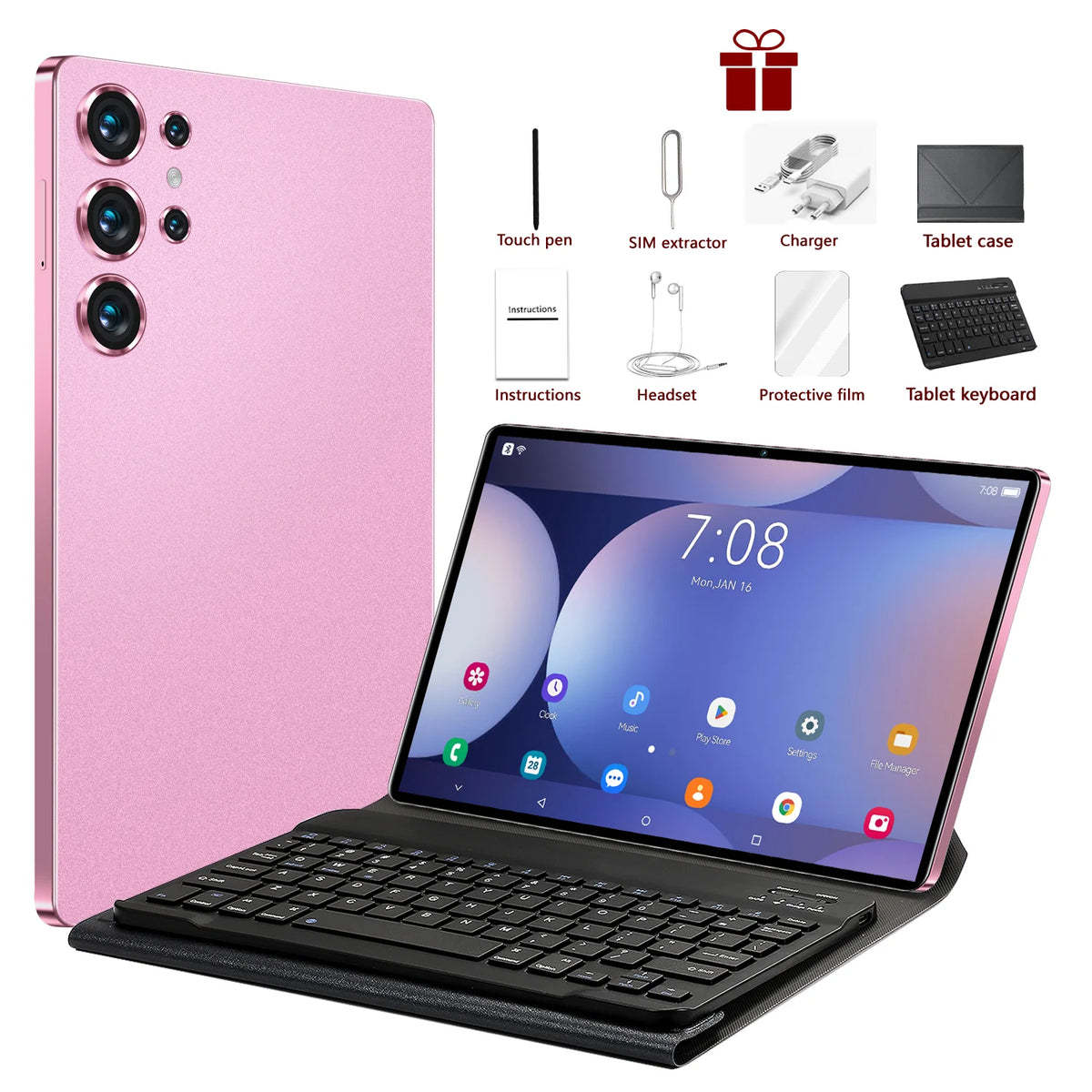 2025 S25 UItra tablette 22GB + 2T tablette Android 15 Snapdragon 8 Gen3 Tablette Version mondiale originale 5G double carte SIM WiFi