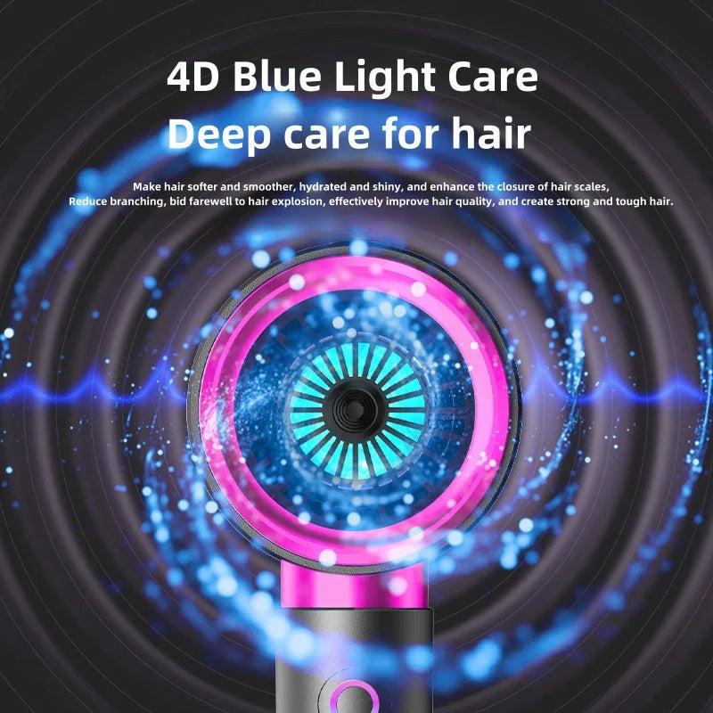 Le dernier sèche-cheveux à grande vitesse, sèche-cheveux à ions de lumière bleue haute puissance pour Salon de coiffure, appareil ménager US UK.EU.AU Plug-In
