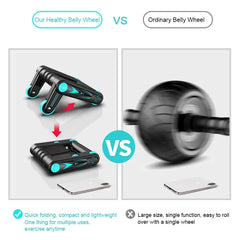 Roue abdominale pliable pour hommes et femmes, équipement de Fitness à domicile
