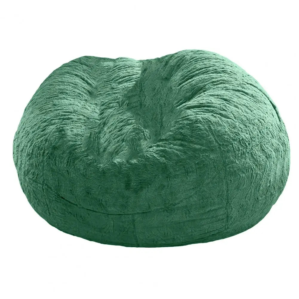 Pas de peluche gris pouf chaise géante pouf Pouf canapé-lit bouffée Futon chambre siège Tatami Relax salon meubles seulement sac étui
