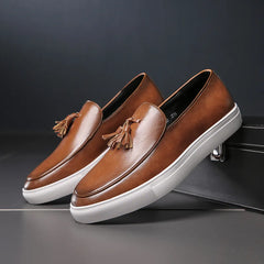 Chaussures d'été décontractées en cuir pour hommes, mocassins de conduite confortables, à enfiler, de fête, à la mode, italie
