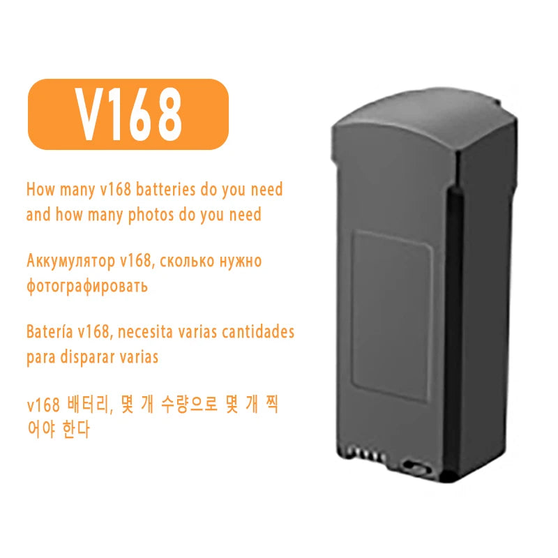 Batterie de Drone Rechargeable Compatible V168 V198/V198MAX M6 Z908 S2S V88 V66 V666