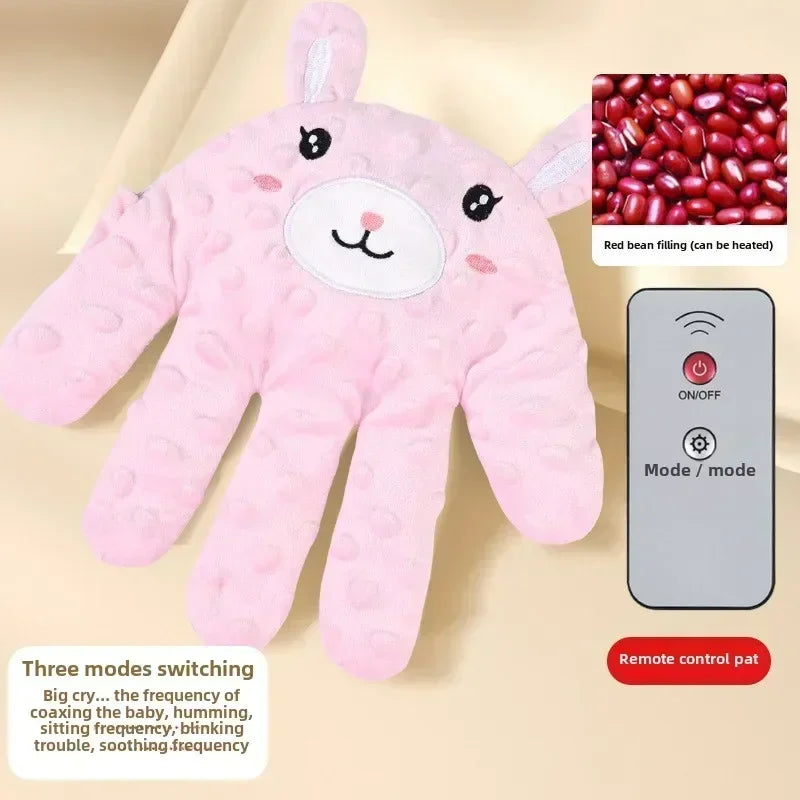 Oreiller de Sommeil Apaisant pour Nouveau-Né, Télécommande Électrique, Simulation de Paume, Accessoire de Soins pour Bébés