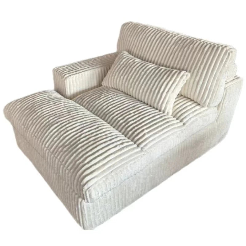 Canapé-lit Double en velours côtelé de luxe, Style italien rétro, pour salon, Compression sous vide, lavable, personnalisable